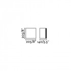 Applique murale de jardin gris fonce Naomi