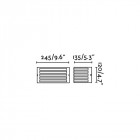 Aplique murale de jardin nickel mat fedon 1 ampoule