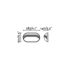 Aplique murale de jardin noire nono h16 cm 1 ampoule