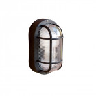 Aplique murale de jardin noire ovalo 1 ampoule