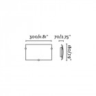 Applique murale nickel mat liria 1 ampoule