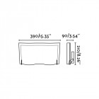 applique murale nickel mat ola 2 ampoules