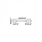 Aplique murale noire loke