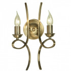 Applique 2 ampoules penn, laiton brossé