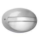 Applique 32 cm zeus, aluminium et polycarbonate, gris