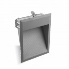 Applique 3w micenas path, aluminium et polycarbonate, gris