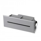 Applique 4000k micenas line, aluminium et verre, gris