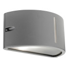 Applique atena, aluminium et polycarbonate, gris