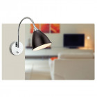 Applique bari, noir / chrome