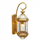 Applique d'extérieur laiton street 1 ampoule 20 cm