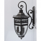 Applique d'extérieur laiton street 3 ampoules 30 cm