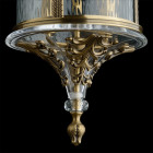 Applique d'extérieur laiton street 4 ampoules 30 cm