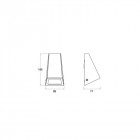 Applique de jardin karen h145 1 ampoule
