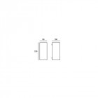 Applique de jardin karen h220 2 ampoules