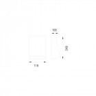Applique de jardin karen l120 1 ampoule