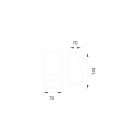 Applique de jardin karen l85 1 ampoule