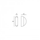 Applique de jardin noa led l43 12 ampoules