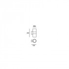 Applique de jardin orion led largeur 90 cm 1 ampoule