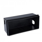 Applique encastrable e27 hercules, aluminium et verre, noir