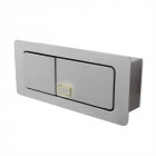 Applique encastrable esatk, aluminium gris