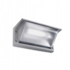 Applique fluoresecent curie, aluminium et polycarbonate, gris