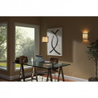 Applique joplin, chrome et soie blanche