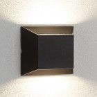 Applique led outdoor 13 cm, en aluminium et verre, noir