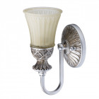 Applique murale argentée country 1 ampoule 20 cm