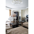 Applique murale argentée elegance 2 ampoules 25 cm