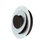 Applique murale argentée techno   11 cm