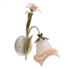 Applique murale beige flora 1 ampoule 26 cm