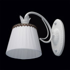 Applique murale blanche elegance 1 ampoule 20 cm