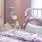 Applique murale blanche elegance 1 ampoule 25 cm