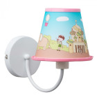 Applique murale blanche kinder 1 ampoule 20 cm