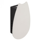 Applique murale blanche megapolis 1 ampoule 4 cm