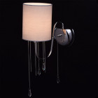 Applique murale chromée elegance 1 ampoule 25 cm