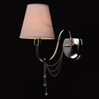 Applique murale chromée elegance 1 ampoule 27 cm