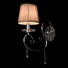 Applique murale chromée elegance 1 ampoule 30.5 cm