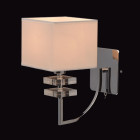 Applique murale chromée megapolis 1 ampoule 24 cm