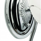 Applique murale chromée megapolis 1 ampoule 25 cm