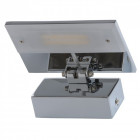 Applique murale chromée techno 1 ampoule 12 cm