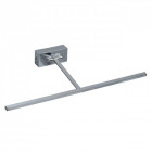 Applique murale chromée techno 1 ampoule 21 cm