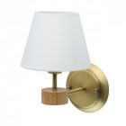 Applique murale dorée megapolis 1 ampoule 20 cm