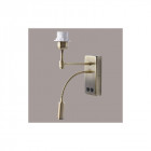 Applique murale laiton megapolis 1 ampoule 20 cm