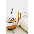 Applique murale marron country 1 ampoule 21 cm