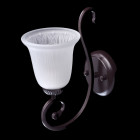 Applique murale marron country 1 ampoule 23 cm