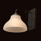 Applique murale marron country 1 ampoule 25 cm