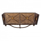 Applique murale marron country 2 ampoules 14 cm