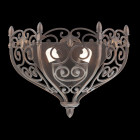 Applique murale marron country 2 ampoules 22 cm