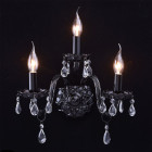 Applique murale noire classic 3 ampoules 22 cm
